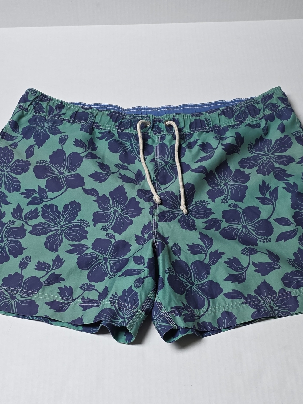 JCrew Men's Green Floral Swim Trunks